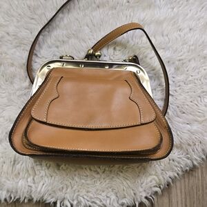 Patricia Nash Ischia Frame Crossbody, Waxed Leather
